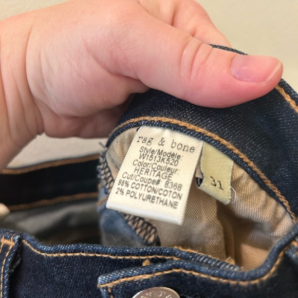 Rag & Bone High Rise Skinny Jeans - Picture 7 of 12